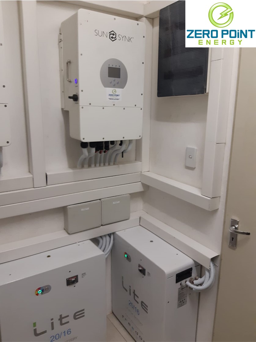 Commercial 24kW Solar PV 40kWhr Battery 24kW 3 phase hybrid inverter project – Clayville GP