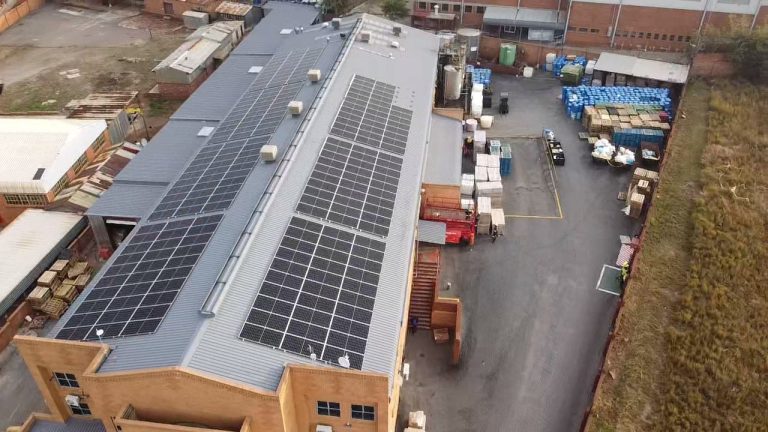 571kWp Grid Tied Roof top Solar PV Industrial Client Project