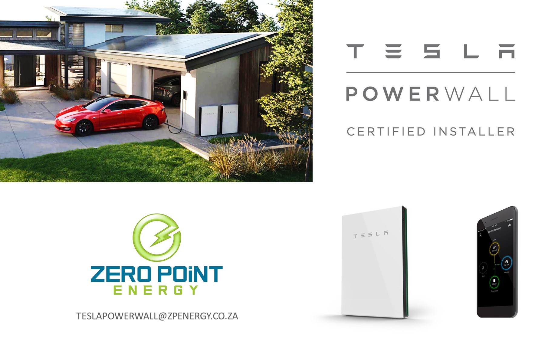 Zero Point Energy now a Tesla Powerwall 2 Certified Installer in South Africa